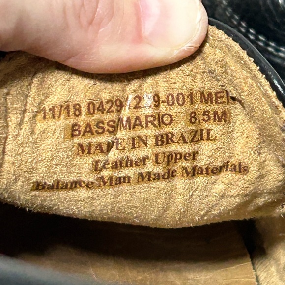 GH Bass & Co Mario Leather Driving Moccasins Size 8.5 Leather Loafers - Picture 3 of 11